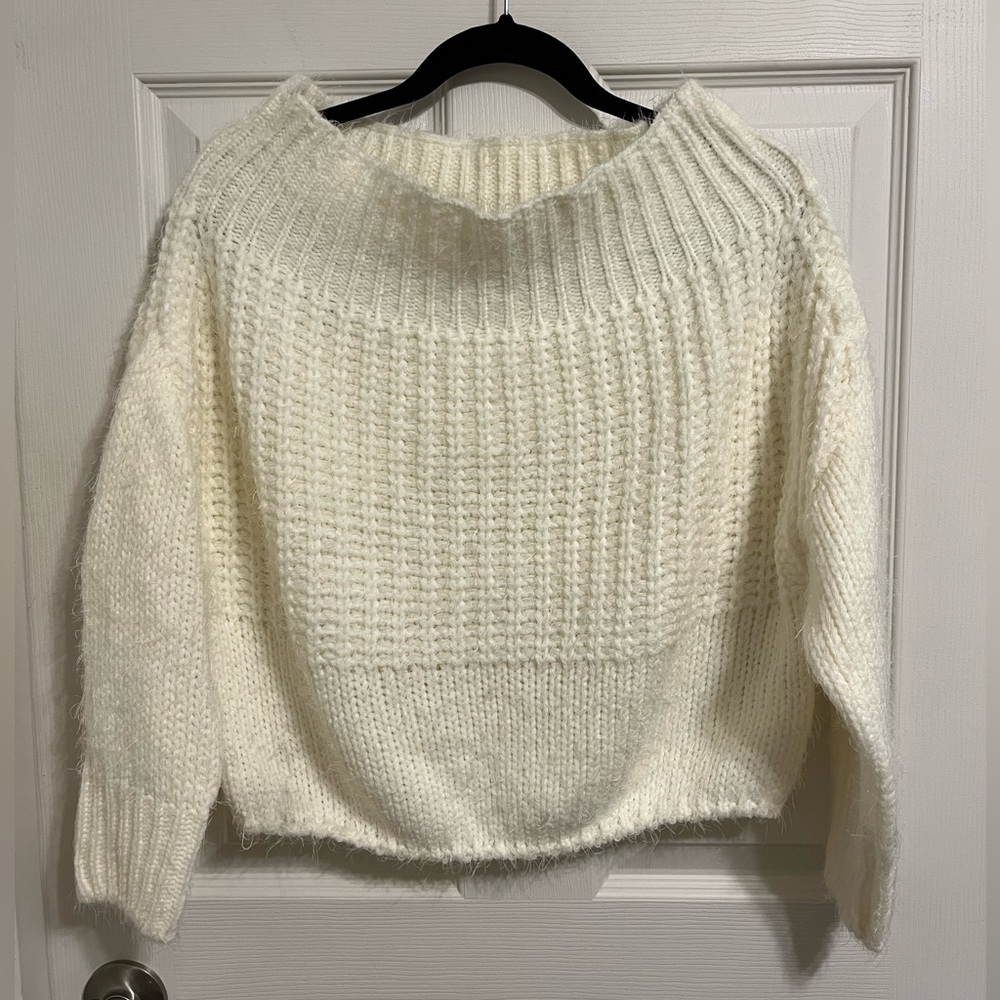 American Threads cropped sweater
